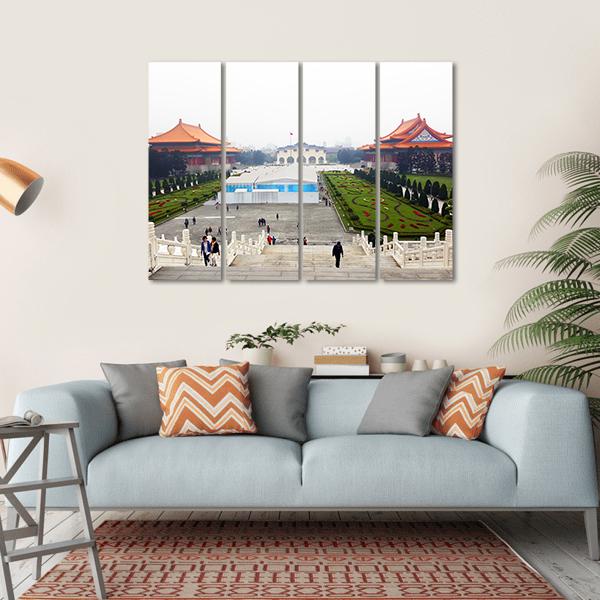 Liberty Square Of Taipei Canvas Wall Art-4 Horizontal-Gallery Wrap-34" x 24"-Tiaracle