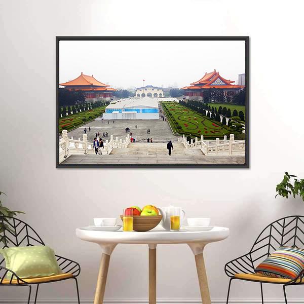 Liberty Square Of Taipei Canvas Wall Art-5 Horizontal-Gallery Wrap-22" x 12"-Tiaracle