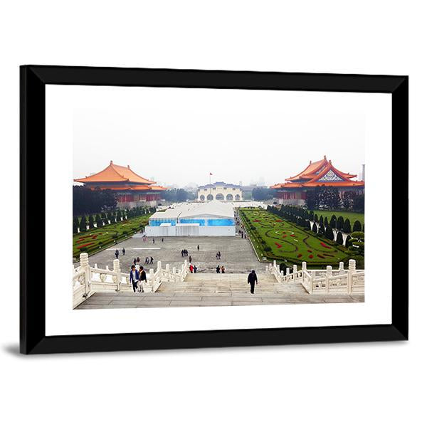 Liberty Square Of Taipei Canvas Wall Art-3 Horizontal-Gallery Wrap-25" x 16"-Tiaracle