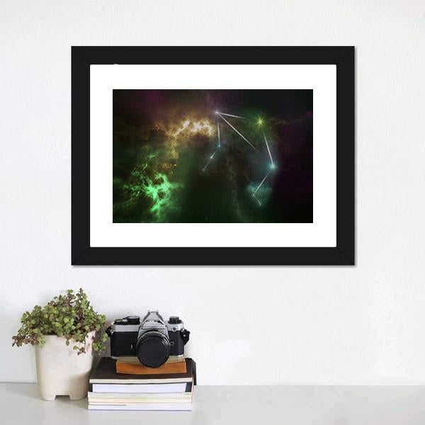 Libra Constellation Canvas Wall Art-1 Piece-Framed Print-20" x 16"-Tiaracle
