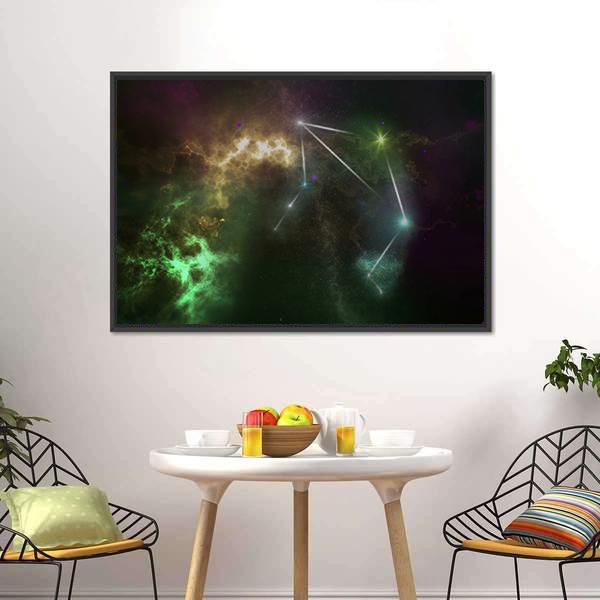 Libra Constellation Canvas Wall Art-3 Horizontal-Gallery Wrap-25" x 16"-Tiaracle