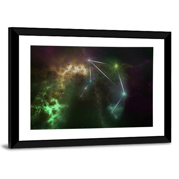 Libra Constellation Canvas Wall Art-3 Horizontal-Gallery Wrap-25" x 16"-Tiaracle