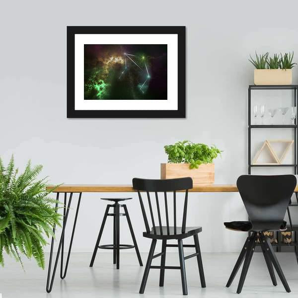 Libra Constellation Canvas Wall Art-5 Horizontal-Gallery Wrap-22" x 12"-Tiaracle