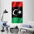 Waving Libya Flag Vertical Canvas Wall Art-3 Vertical-Gallery Wrap-12" x 25"-Tiaracle