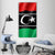 Waving Libya Flag Vertical Canvas Wall Art-3 Vertical-Gallery Wrap-12" x 25"-Tiaracle