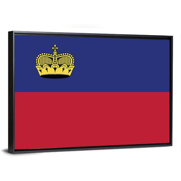 Liechtenstein Flag Canvas Wall Art-5 Horizontal-Gallery Wrap-22" x 12"-Tiaracle