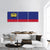 Liechtenstein Flag Panoramic Canvas Wall Art-3 Piece-25" x 08"-Tiaracle