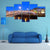 Ha'penny Bridge In Evening Canvas Wall Art-5 Pop-Gallery Wrap-47" x 32"-Tiaracle