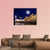 Lighthouse & House At Night Canvas Wall Art-4 Pop-Gallery Wrap-50" x 32"-Tiaracle