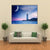 Lighthouse At Night Canvas Wall Art-1 Piece-Gallery Wrap-36" x 24"-Tiaracle