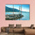 Lighthouse On Rocks Greece Canvas Wall Art-3 Horizontal-Gallery Wrap-37" x 24"-Tiaracle