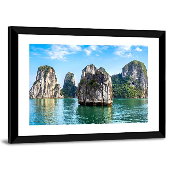 Limestone Islands Canvas Wall Art-3 Horizontal-Gallery Wrap-25&quot; x 16&quot;-Tiaracle