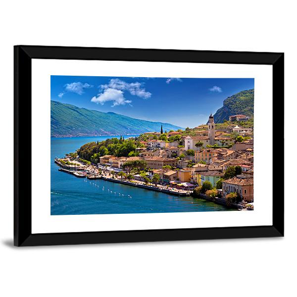Limone Sul Garda Canvas Wall Art-3 Horizontal-Gallery Wrap-25" x 16"-Tiaracle