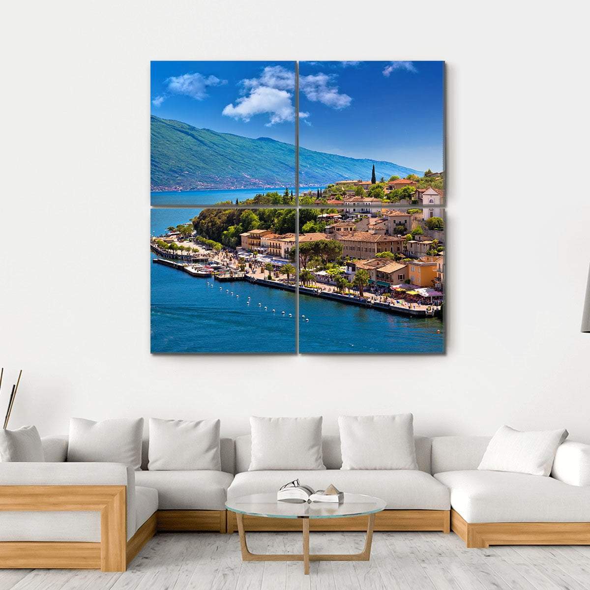 Limone Sul Garda Canvas Wall Art-4 Square-Gallery Wrap-17" x 17"-Tiaracle