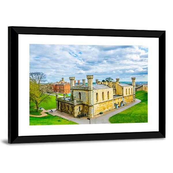 Lincoln Castle England Panoramic Canvas Wall Art-1 Piece-36" x 12"-Tiaracle
