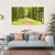 Linden Trees In Row & Footpath Canvas Wall Art-5 Horizontal-Gallery Wrap-22" x 12"-Tiaracle