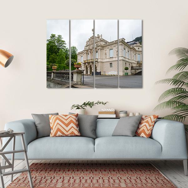 Linderhof Palace Canvas Wall Art-1 Piece-Gallery Wrap-36" x 24"-Tiaracle