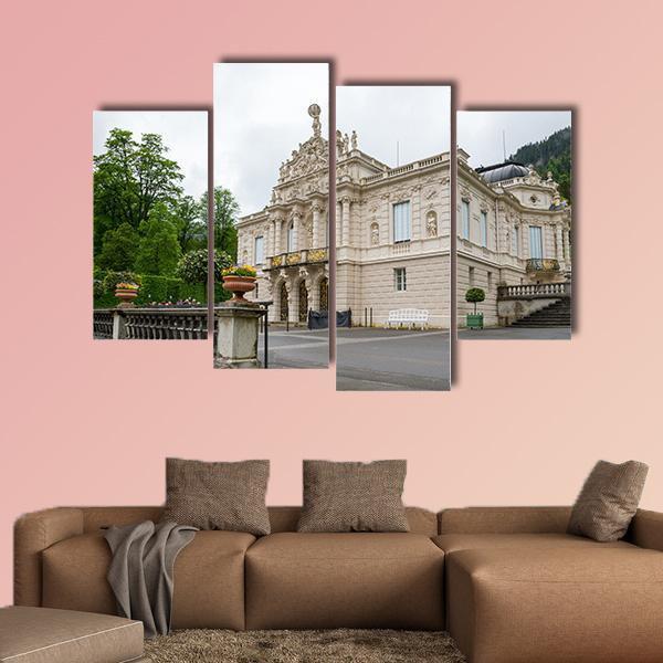 Linderhof Palace Canvas Wall Art-4 Pop-Gallery Wrap-50" x 32"-Tiaracle
