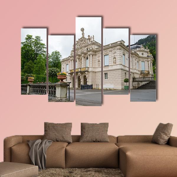 Linderhof Palace Canvas Wall Art-5 Pop-Gallery Wrap-47" x 32"-Tiaracle