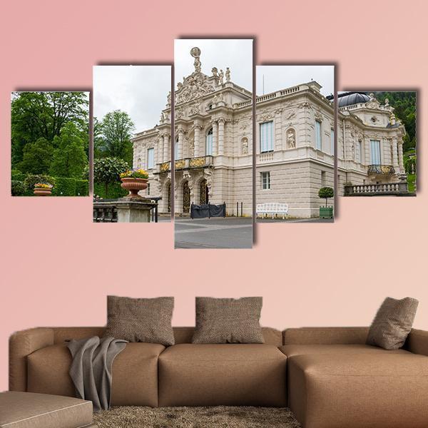 Linderhof Palace Canvas Wall Art-5 Star-Gallery Wrap-62" x 32"-Tiaracle