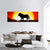 Lonesome Lion Panoramic Canvas Wall Art-3 Piece-25" x 08"-Tiaracle