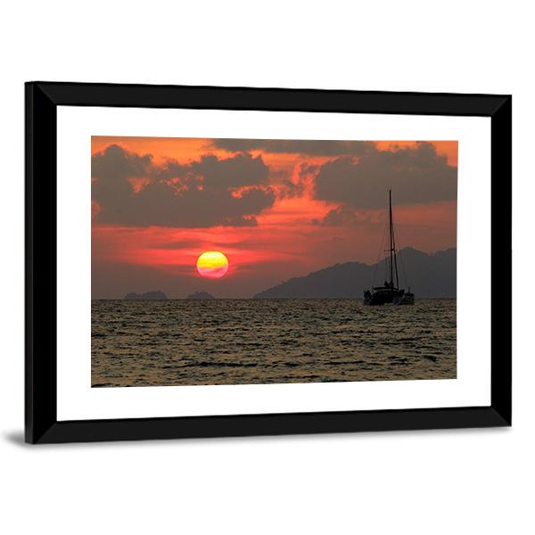 Lipe Island In Thailand Canvas Wall Art-3 Horizontal-Gallery Wrap-25" x 16"-Tiaracle