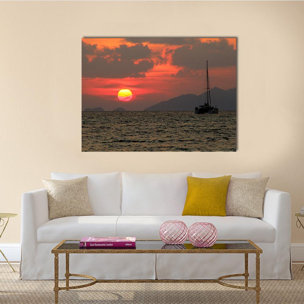 Lipe Island In Thailand Canvas Wall Art-1 Piece-Gallery Wrap-48" x 32"-Tiaracle