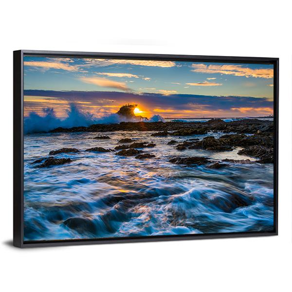 Little Corona Beach Panoramic Canvas Wall Art-1 Piece-36" x 12"-Tiaracle