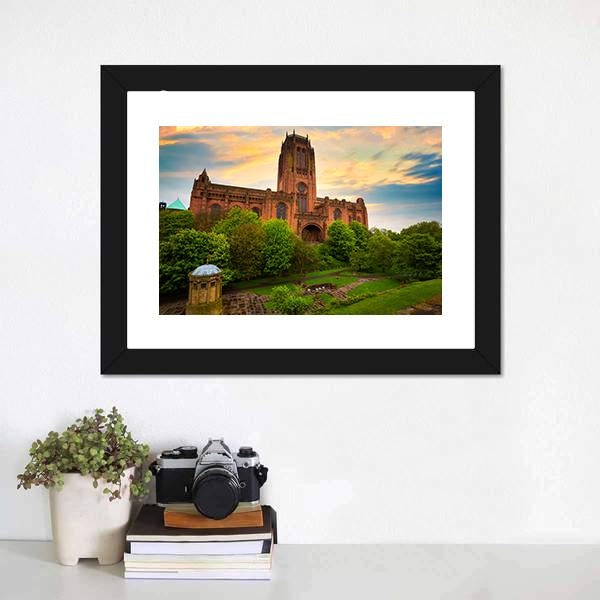 Liverpool Cathedral Of The Risen Christ Canvas Wall Art-1 Piece-Framed Print-20" x 16"-Tiaracle