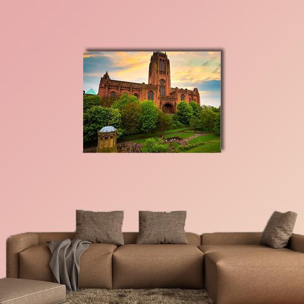 Liverpool Cathedral Of The Risen Christ Canvas Wall Art-5 Pop-Gallery Wrap-47" x 32"-Tiaracle