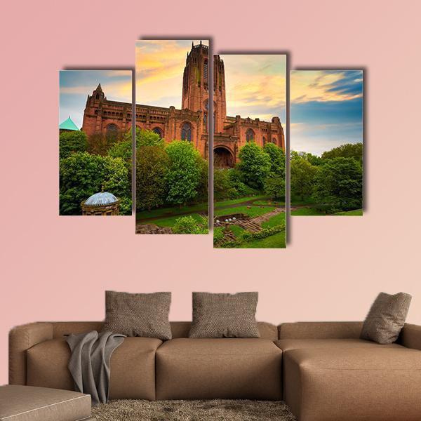 Liverpool Cathedral Of The Risen Christ Canvas Wall Art-4 Pop-Gallery Wrap-50" x 32"-Tiaracle