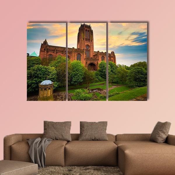 Liverpool Cathedral Of The Risen Christ Canvas Wall Art-3 Horizontal-Gallery Wrap-37" x 24"-Tiaracle