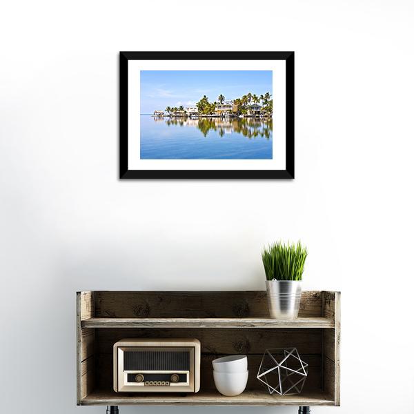 Living Area In Keys Canvas Wall Art-1 Piece-Framed Print-20" x 16"-Tiaracle