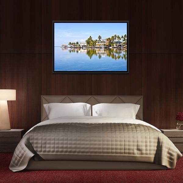 Living Area In Keys Canvas Wall Art-3 Horizontal-Gallery Wrap-25" x 16"-Tiaracle