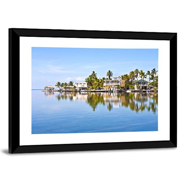 Living Area In Keys Canvas Wall Art-3 Horizontal-Gallery Wrap-25" x 16"-Tiaracle