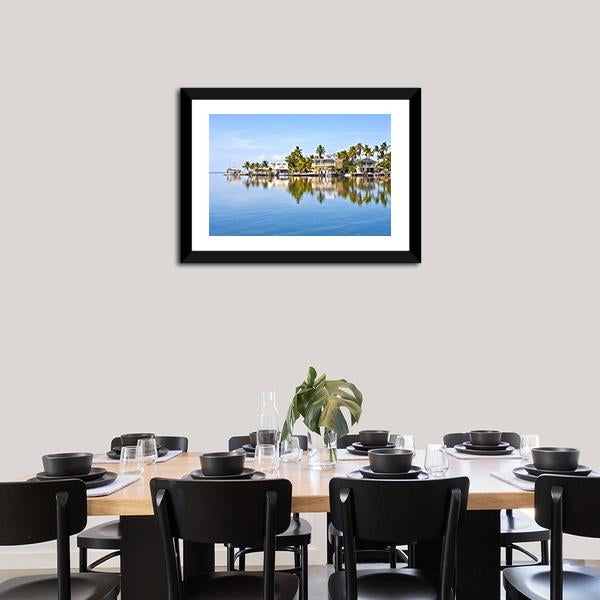 Living Area In Keys Canvas Wall Art-3 Horizontal-Gallery Wrap-25" x 16"-Tiaracle