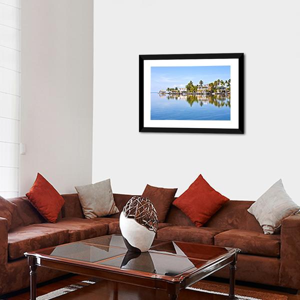 Living Area In Keys Canvas Wall Art-3 Horizontal-Gallery Wrap-25" x 16"-Tiaracle
