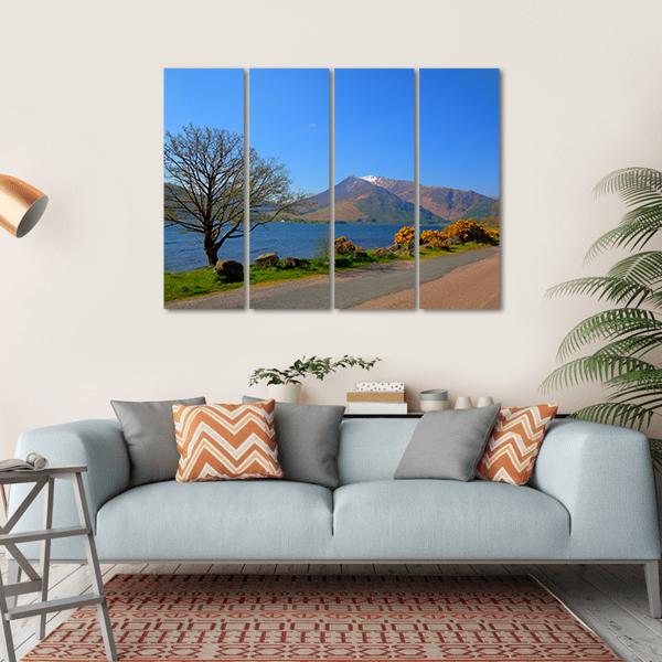 Loch Leven Lochaber Geopark Canvas Wall Art-4 Horizontal-Gallery Wrap-34" x 24"-Tiaracle