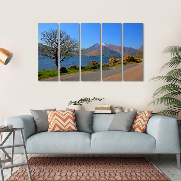 Loch Leven Lochaber Geopark Canvas Wall Art-5 Horizontal-Gallery Wrap-22" x 12"-Tiaracle