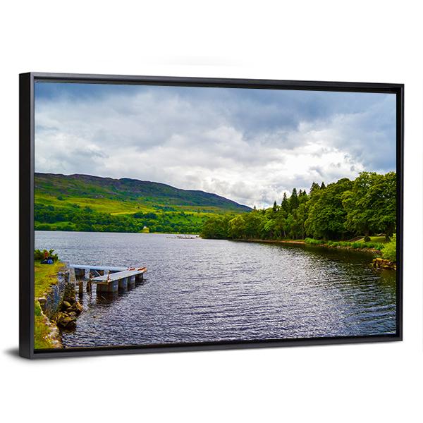 Loch Ness From Fort Augustus Canvas Wall Art-3 Horizontal-Gallery Wrap-25" x 16"-Tiaracle