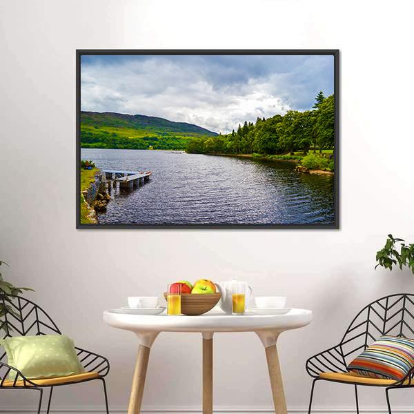 Loch Ness From Fort Augustus Canvas Wall Art-3 Horizontal-Gallery Wrap-25" x 16"-Tiaracle