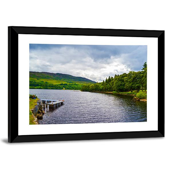 Loch Ness From Fort Augustus Canvas Wall Art-3 Horizontal-Gallery Wrap-25" x 16"-Tiaracle