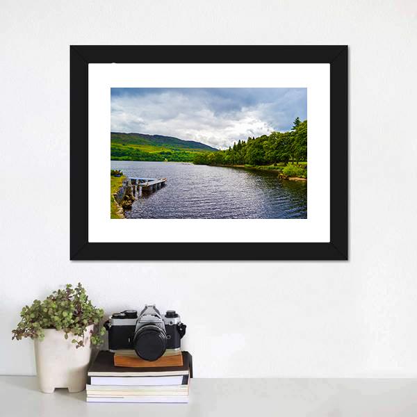 Loch Ness From Fort Augustus Canvas Wall Art-1 Piece-Framed Print-20" x 16"-Tiaracle