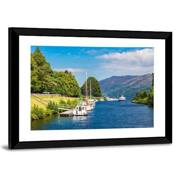 Loch Ness Lake Canvas Wall Art-3 Horizontal-Gallery Wrap-25" x 16"-Tiaracle