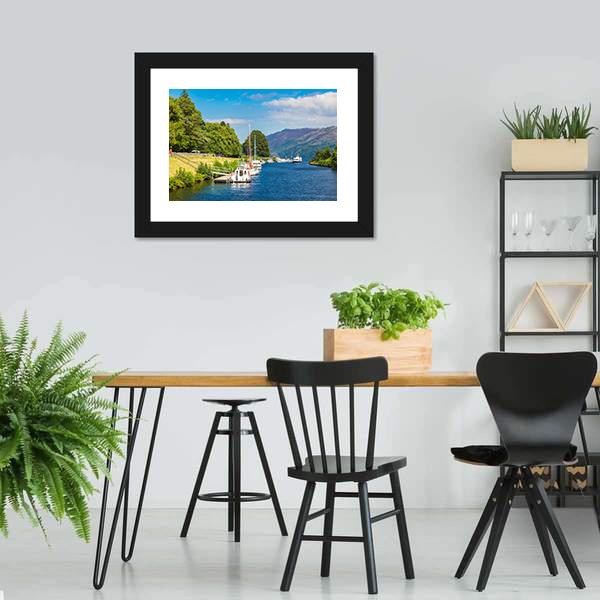 Loch Ness Lake Canvas Wall Art-3 Horizontal-Gallery Wrap-25" x 16"-Tiaracle