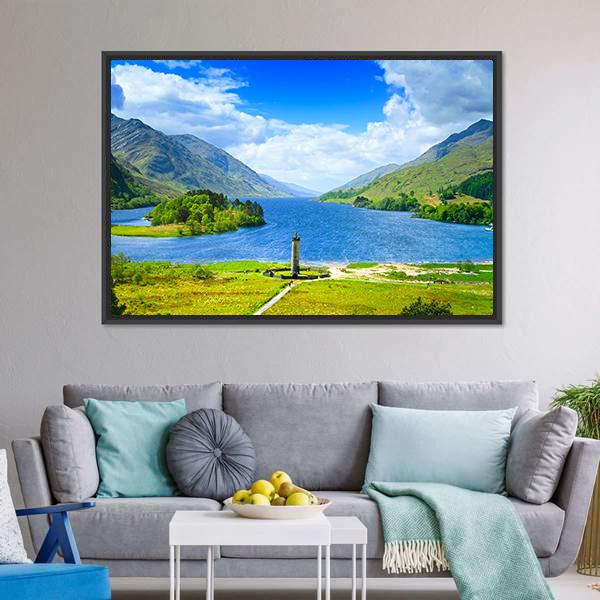 Loch Shiel Scotland Canvas Wall Art-3 Horizontal-Gallery Wrap-25" x 16"-Tiaracle