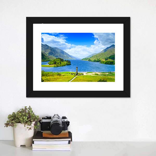 Loch Shiel Scotland Canvas Wall Art-1 Piece-Framed Print-20" x 16"-Tiaracle