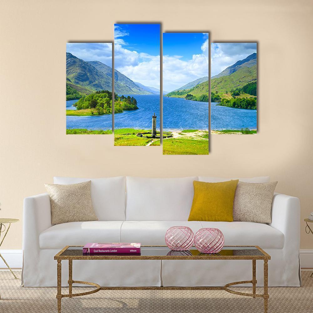 Loch Shiel Scotland Canvas Wall Art-4 Pop-Gallery Wrap-50" x 32"-Tiaracle