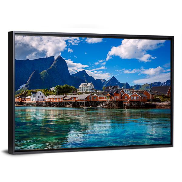 Lofoten Islands Canvas Wall Art-3 Horizontal-25" x 16"-Gallery Wrap-Tiaracle