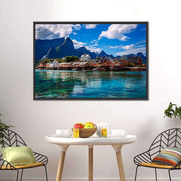 Lofoten Islands Canvas Wall Art-3 Horizontal-25" x 16"-Gallery Wrap-Tiaracle